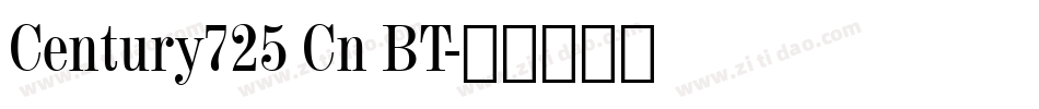 Century725 Cn BT字体转换